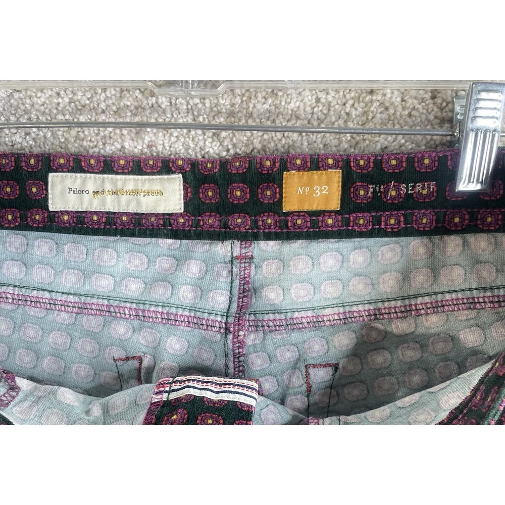 Pilcro & The Letterpress Pants 32 Women's Anthro Medallion Print Corduroy Serif - Picture 3 of 8